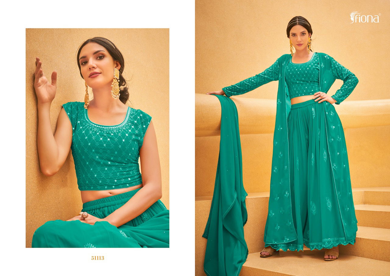 Fiona Crop Top Designer Salwar Suit Catalog
